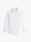 White Relaxed Fit Oxford Shirt  Women