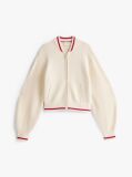 Beige The Sofia Capsule Wool Blend Bomber Jacket  Women