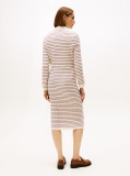 Multi Cable Knit Midi Jumper Dress With Cashmere  Women