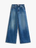 Blue 70s High Rise Wide Leg Jeans  Women