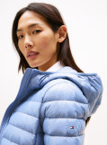 Blue Down Regular Hooded Jacket  Women