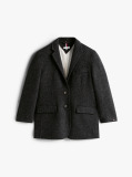 Γκρι Μάλλινο Oversized Blazer  Γυναίκες
