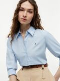 Blue Regular Fit Poplin Shirt  Women
