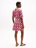Multi Textured Tie Front Mini Shirt Dress  Women
