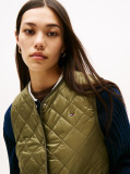Green Lightweight Padded Quilted Gilet  Women