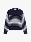 Multi Jersey Gold-Tone Button Jumper  Women