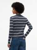 Multi Mock Neck Slim Long Sleeve Top  Women