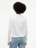 Beige Mock Neck Slim Long Sleeve Top  Women