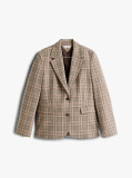 Multi Check Regular Fit Single Breasted Blazer  Women