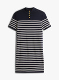 Multi Jersey Mock Neck Mini Jumper Dress  Women