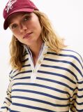 Multi Gold-Tone Button Relaxed Rugby Sweatshirt  Women