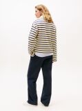 Multi Gold-Tone Button Relaxed Rugby Sweatshirt  Women