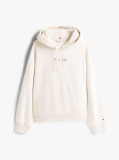 Μπεζ Άνετο Fleece Hoody Με Λογότυπο  Γυναίκες