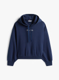 Μπλε Άνετο Fleece Hoody Με Λογότυπο  Γυναίκες