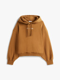 Χακί Άνετο Fleece Hoody Με Λογότυπο  Γυναίκες