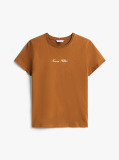 Χακί T-Shirt Με Λογότυπο  Γυναίκες