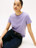 Purple Textured Logo T-Shirt  Women