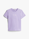 Purple Textured Logo T-Shirt  Women
