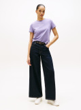 Purple Textured Logo T-Shirt  Women