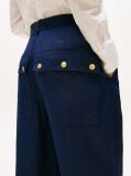 Blue The Runway Collection Linen Blend Cargo Trousers  Women