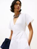 White The Runway Collection Slim Midi Shirt Dress  Women