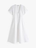 White The Runway Collection Slim Midi Shirt Dress  Women