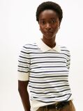 Multi Short Sleeve Polo Jumper  Women