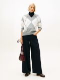 Blue 70s High Rise Wide Leg Blue Jeans  Women