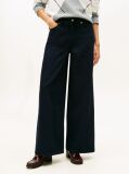 Blue 70s High Rise Wide Leg Blue Jeans  Women