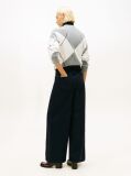 Blue 70s High Rise Wide Leg Blue Jeans  Women