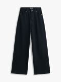 Blue 70s High Rise Wide Leg Blue Jeans  Women