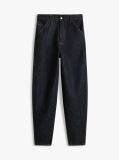Blue High Rise Loose Balloon Leg Jeans  Women