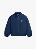 Blue Water Repellent Satin Relaxed Padded Jacket  Women