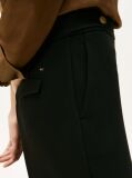 Black Pressed Crease Straight Leg Trousers  Women