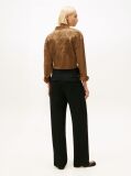 Black Pressed Crease Straight Leg Trousers  Women