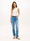 Beige Slim Crew Neck Tank Top  Women