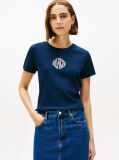Blue Logo Crew Neck T-Shirt  Women