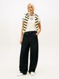 Beige Logo Slim Ringer T-Shirt  Women