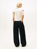Beige Logo Slim Ringer T-Shirt  Women