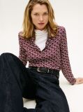 Blue Long Sleeve Twill Shirt  Women