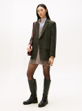 Green Pinstripe Oversized Fit Blazer  Women