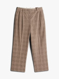 Multi Check Relaxed Straight Leg Trousers  Women