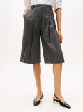 Γκρι Ριγέ Oversized Παντελόνι Culotte  Γυναίκες
