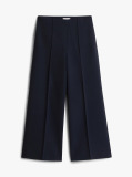 Blue Relaxed Wide Leg Trousers  Women
