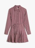 Multi Self-Tie Belt Slim Mini Shirt Dress  Women