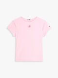 Ροζ Slim Βαμβακερό T-Shirt Με Λογότυπο  Γυναίκες