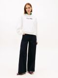 Beige Gold-Tone Button Sweatshirt  Women