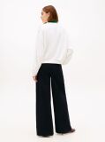 Beige Gold-Tone Button Sweatshirt  Women