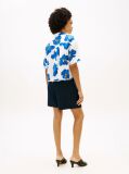 Multi Relaxed Fit Frayed Linen Blend Shirt  Women