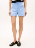 Blue Crest Embossed Gold-Tone Button Shorts  Women